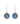 Sleeping Beauty Turquoise 1.10ctw Hook Earrings In 925 Sterling Silver