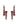 Red Garnet 2.10ctw Hoop Earrings In 925 Sterling Silver