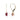 Ruby & Diamond Cluster Drop Earrings – 9KT Yellow Gold | Fine Jewelry