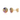 Multi-Sapphire Cluster Stud Earrings – 9KT Yellow Gold | Fine Jewelry