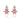 Pink Opal Flower Drop Earrings – 925 Sterling Silver | Floral Gemstone Jewelry