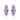 Rose De France Three-Stone Earrings – 925 Sterling Silver | Gemstone Jewelry