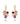 Multi-Gemstone Cluster Dangle Earrings – 9KT Yellow Gold | Fine Jewelry Yellow Gold