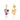 Multi-Gemstone Cluster Dangle Earrings – 9KT Yellow Gold | Fine Jewelry