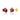 Multi-Gem Three Stone Studs – 9KT Yellow Gold | Fine Jewelry