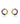 Multi-Gemstone Circular Studs – 9KT Yellow Gold | Fine Jewelry Yellow Gold