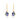 Multistone Blue & Violet Teardrop Earrings – 9KT Yellow Gold | Fine Jewelry Yellow Gold