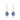 Multistone Blue & Violet Teardrop Earrings – 9KT Yellow Gold | Fine Jewelry White Gold