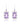 Rose de France Geometric Deco Earrings – 925 Sterling Silver | Fine Jewelry