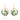 Alexandrite Floral Circle Drop Earrings – 9KT Yellow Gold | Fine Jewelry Yellow Gold