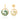 Alexandrite Floral Circle Drop Earrings – 9KT Yellow Gold | Fine Jewelry