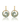 Alexandrite Floral Circle Drop Earrings – 9KT Yellow Gold | Fine Jewelry Yellow Gold