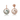 Alexandrite Floral Circle Drop Earrings – 9KT Yellow Gold | Fine Jewelry