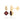 Garnet & Diamond Leaf Drop Earrings – 9KT Yellow Gold | Fine Jewelry
