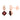 Garnet & Diamond Leaf Drop Earrings – 9KT Yellow Gold | Fine Jewelry