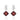 Garnet & Diamond Leaf Drop Earrings – 9KT Yellow Gold | Fine Jewelry White Gold
