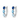 Blue Topaz Graduated Drop Earrings in 925 Sterling Silver