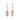 Pink Sapphire and Diamond Drop Earrings in 9K Yellow Gold