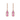 Pink Sapphire and Diamond Drop Earrings in 9K Yellow Gold Rose Gold