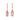 Pink Sapphire and Diamond Drop Earrings in 9K Yellow Gold