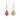 Multi-Tourmaline Floral Drop Earrings in 9K Yellow Gold