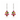 Multi-Tourmaline Floral Drop Earrings in 9K Yellow Gold White Gold