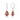 Multi-Tourmaline Floral Drop Earrings in 9K Yellow Gold
