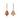 Multi-Tourmaline Floral Drop Earrings in 9K Yellow Gold