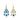 Turquoise and Pearl Drop Earrings in 925 Sterling Silver