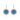 Turquoise and Pearl Halo Earrings in 925 Sterling Silver