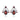 Multi-Gemstone Filigree Heritage Stud Earrings in 925 Sterling Silver Red Garnet