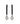 White Pearl and Black Spinel Drop Earrings in 925 Sterling Silver