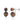 Tiger Eye 12.30ctw Push Post Earrings In 925 Sterling Silver