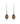 Brown Pearl 7.10ctw Hook Earrings In 925 Sterling Silver