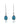 Peacock Green Pearl 6.90ctw Hook Earrings In 925 Sterling Silver