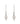 White Pearl 5.30ctw Hook Earrings In 925 Sterling Silver
