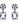 Rose De France With Multi Stone 5.90ctw Push Post Earrings In 925 Sterling Silver