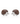 Brown Enamel Hedgehog Stud Earrings in 925 Sterling Silver