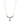 Tanzanite AA 1.10ctw 50cm Necklace In 9KT Yellow Gold