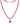 Rhodochrosite With White Zircon 87.10ctw Necklace In 925 Sterling Silver
