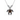 Smoky Quartz & Black Spinel Bear Necklace in 925 Sterling Silver