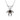 Smoky Quartz & Black Spinel Bear Necklace in 925 Sterling Silver