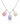 Multi-Color Enamel Tulip Triple-Charm Necklace in 925 Sterling Silver