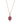 Pink Tourmaline With Diamond EF-VS 1.20ctw Pendant In 9KT Rose Gold