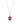 Pink Tourmaline With Diamond EF-VS 1.20ctw Pendant In 9KT Rose Gold
