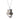 Black Spinel and White Zircon Cuddling Cats Pendant in 925 Sterling Silver