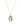 Green Amethyst 10.50ctw Pendant With Chain In 925 Sterling Silver