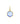 Yellow Gold Plated Enamel Pendant With Fish Lock In 925 Sterling Silver