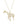 Yellow Gold Plated Giraffe Animal Pendant With Chain In 925 Sterling Silver