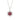 Ruby & Diamond Vintage Halo pendant – 9KT Yellow Gold | Fine Jewelry White Gold